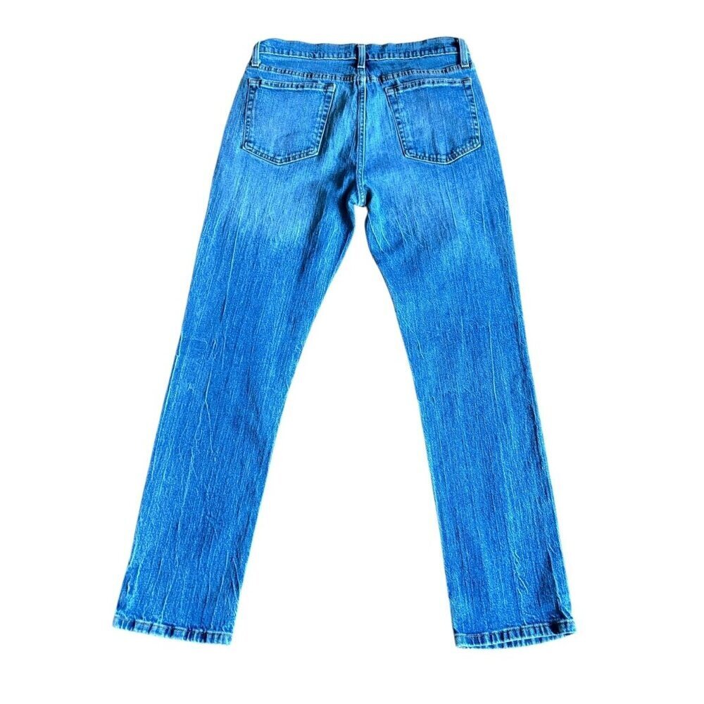 George Men's Slim Straight Blue Jeans - Picture 2 of 8